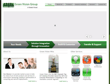 Tablet Screenshot of greenvision.co.in