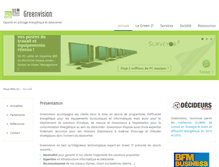 Tablet Screenshot of greenvision.fr
